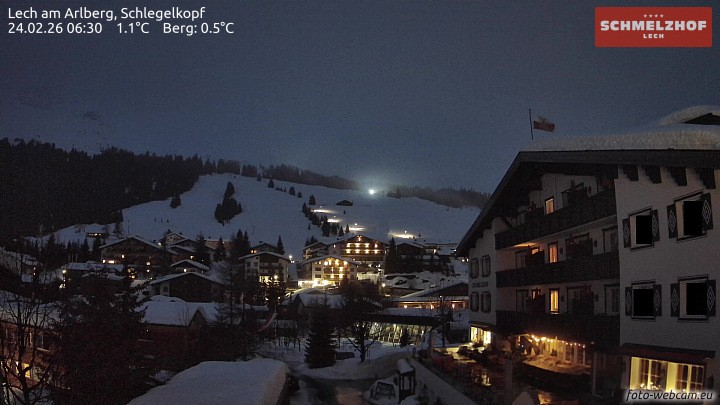 Archiv Foto Webcam Lech: Hotel Schmelzhof