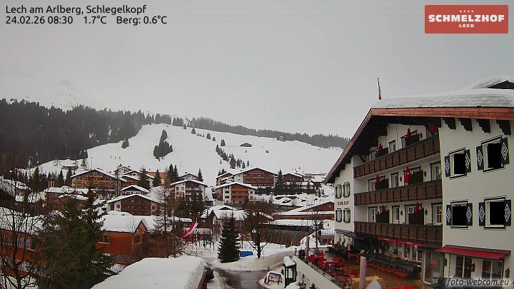 Archiv Foto Webcam Lech: Hotel Schmelzhof