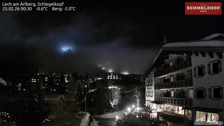 Archiv Foto Webcam Lech: Hotel Schmelzhof