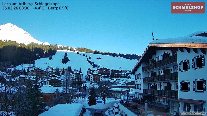 Archiv Foto Webcam Lech: Hotel Schmelzhof