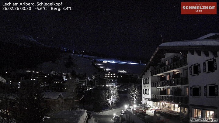 Archived image Webcam Hotel Schmelzhof (Lech)