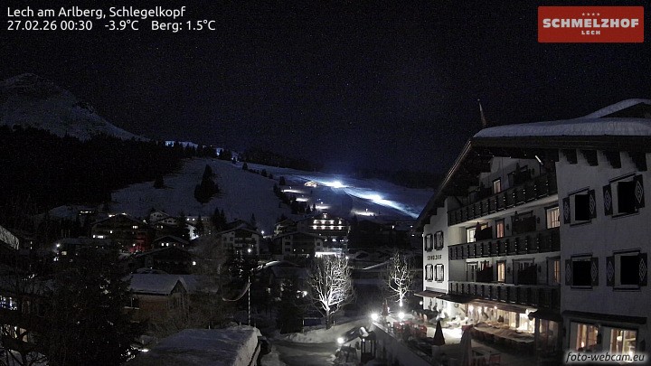 Archiv Foto Webcam Lech: Hotel Schmelzhof