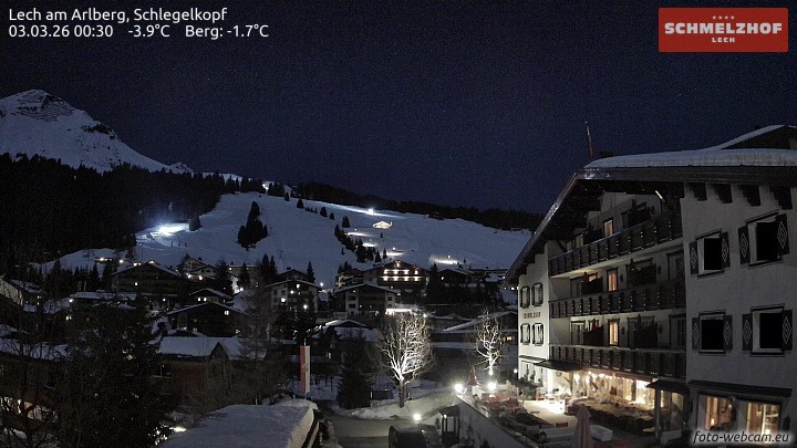 Archiv Foto Webcam Lech: Hotel Schmelzhof