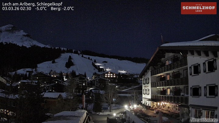 Archiv Foto Webcam Lech: Hotel Schmelzhof