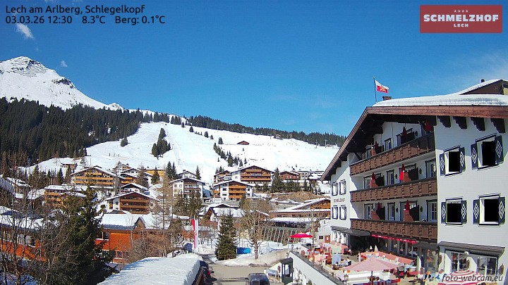 Archiv Foto Webcam Lech: Hotel Schmelzhof