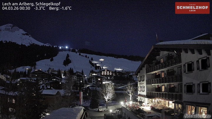 Archiv Foto Webcam Lech: Hotel Schmelzhof