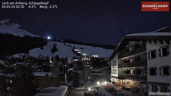 Archiv Foto Webcam Lech: Hotel Schmelzhof