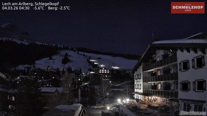 Archiv Foto Webcam Lech: Hotel Schmelzhof