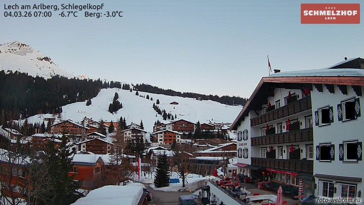 Archiv Foto Webcam Lech: Hotel Schmelzhof