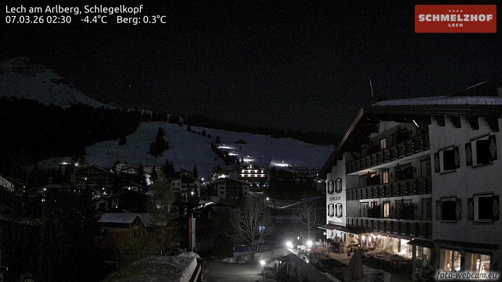 Archiv Foto Webcam Lech: Hotel Schmelzhof