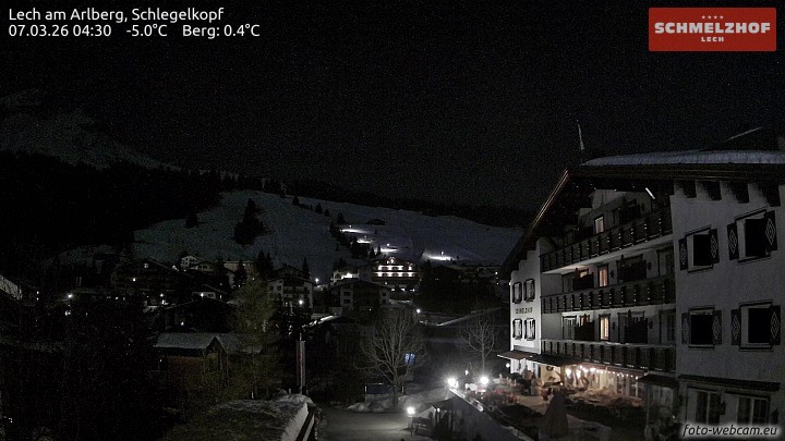 Archiv Foto Webcam Lech: Hotel Schmelzhof