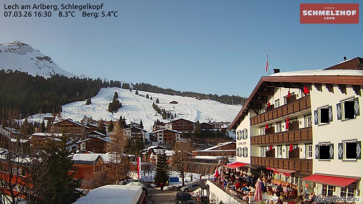 Archiv Foto Webcam Lech: Hotel Schmelzhof