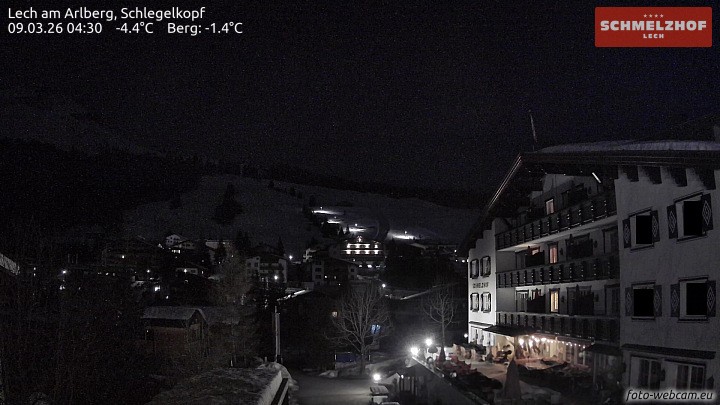Archiv Foto Webcam Lech: Hotel Schmelzhof