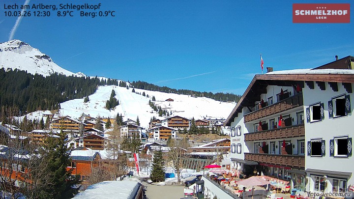 Archiv Foto Webcam Lech: Hotel Schmelzhof