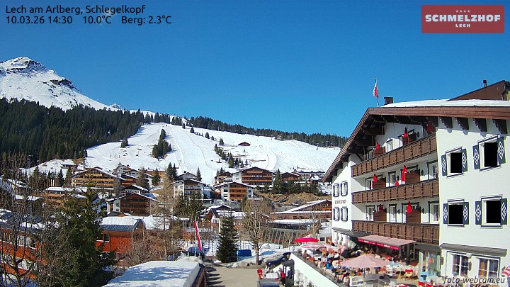 Archiv Foto Webcam Lech: Hotel Schmelzhof
