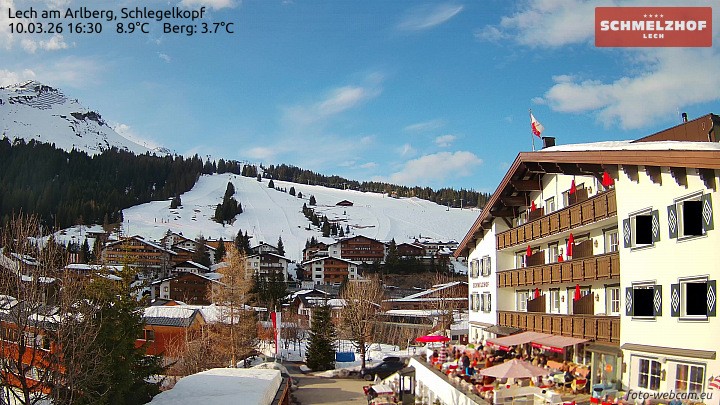 Archiv Foto Webcam Lech: Hotel Schmelzhof
