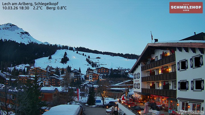 Archiv Foto Webcam Lech: Hotel Schmelzhof