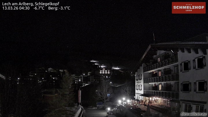 Archiv Foto Webcam Lech: Hotel Schmelzhof