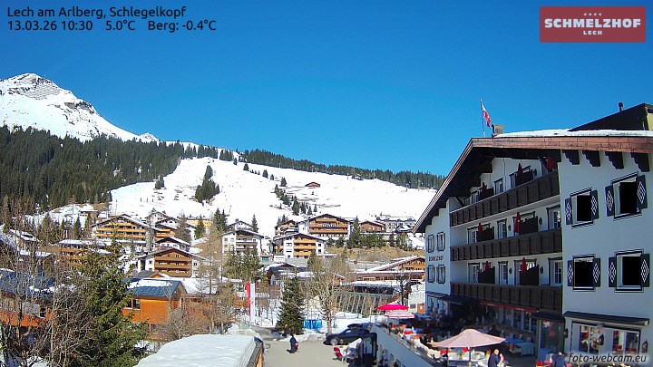 Archiv Foto Webcam Lech: Hotel Schmelzhof