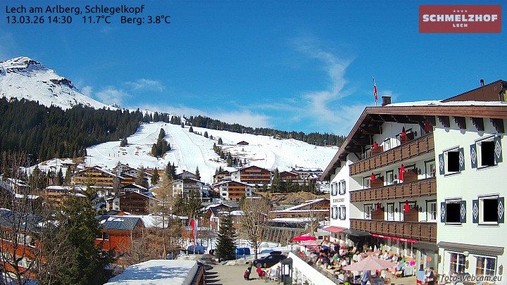 Archiv Foto Webcam Lech: Hotel Schmelzhof