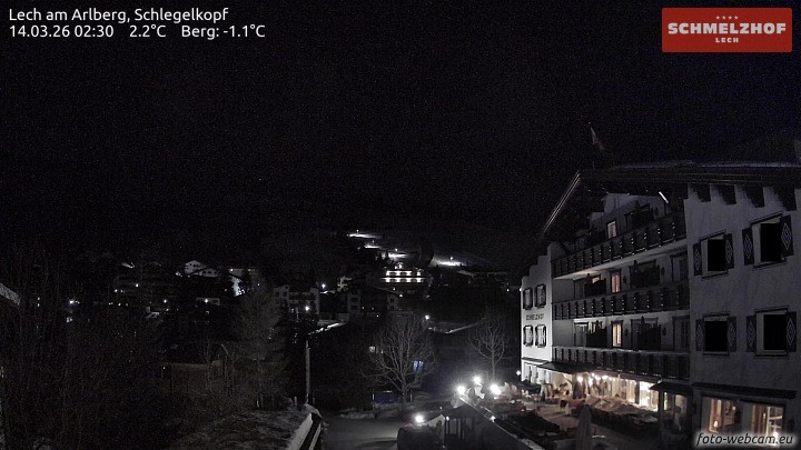 Archived image Webcam Hotel Schmelzhof (Lech)