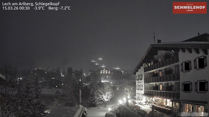 Archiv Foto Webcam Lech: Hotel Schmelzhof