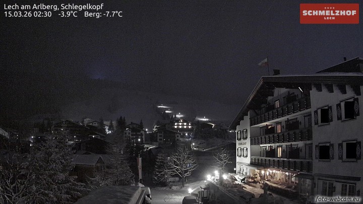 Archiv Foto Webcam Lech: Hotel Schmelzhof