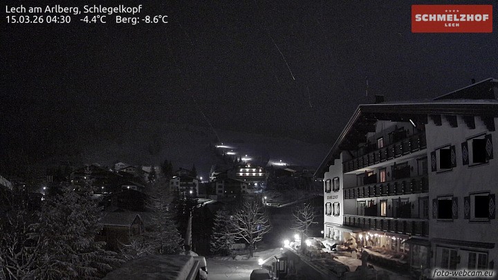 Archiv Foto Webcam Lech: Hotel Schmelzhof