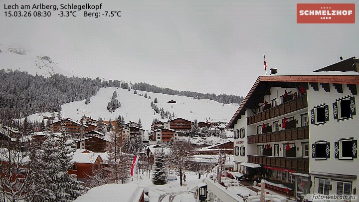 Archiv Foto Webcam Lech: Hotel Schmelzhof