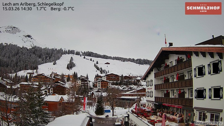 Archiv Foto Webcam Lech: Hotel Schmelzhof