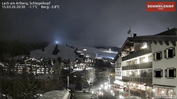 Archiv Foto Webcam Lech: Hotel Schmelzhof