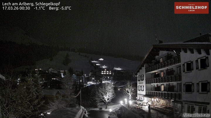 Archiv Foto Webcam Lech: Hotel Schmelzhof