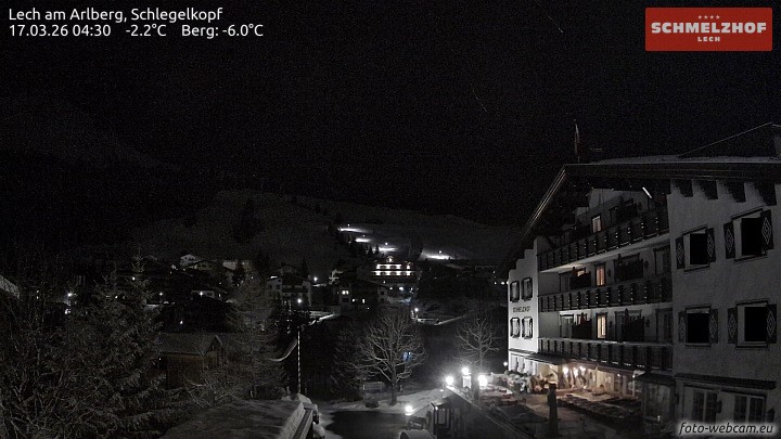 Archiv Foto Webcam Lech: Hotel Schmelzhof