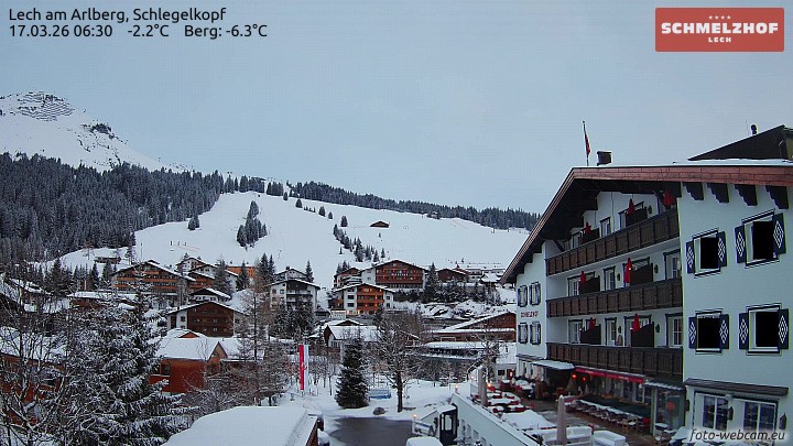 Archiv Foto Webcam Lech: Hotel Schmelzhof