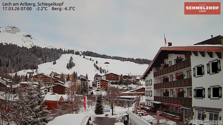 Archiv Foto Webcam Lech: Hotel Schmelzhof