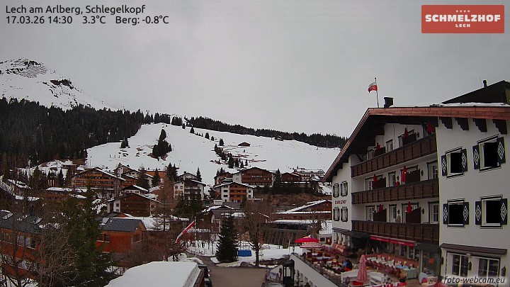 Archiv Foto Webcam Lech: Hotel Schmelzhof