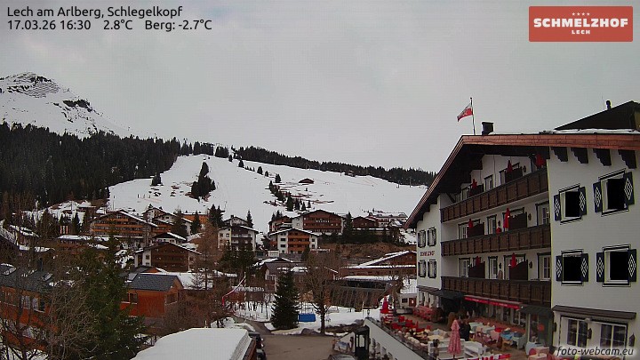Archiv Foto Webcam Lech: Hotel Schmelzhof