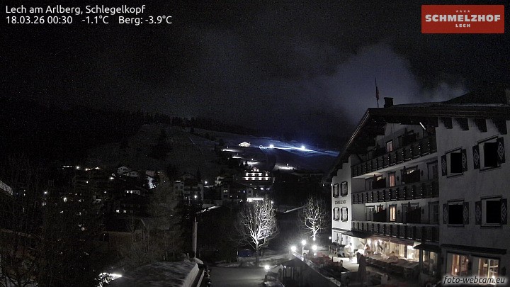 Archived image Webcam Hotel Schmelzhof (Lech)