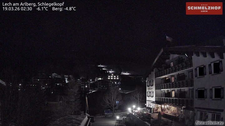 Archiv Foto Webcam Lech: Hotel Schmelzhof