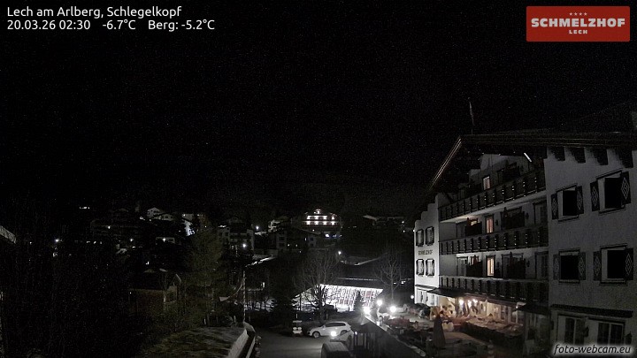 Archiv Foto Webcam Lech: Hotel Schmelzhof