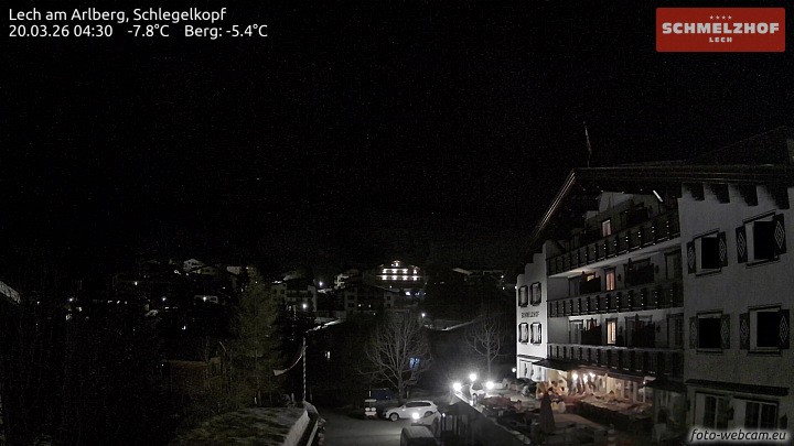 Archiv Foto Webcam Lech: Hotel Schmelzhof