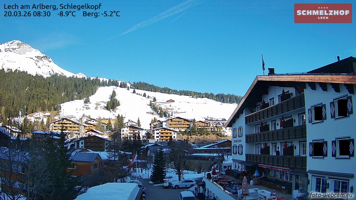 Archiv Foto Webcam Lech: Hotel Schmelzhof