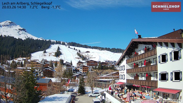 Archiv Foto Webcam Lech: Hotel Schmelzhof