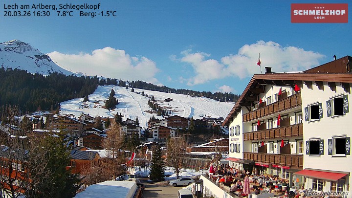 Archiv Foto Webcam Lech: Hotel Schmelzhof