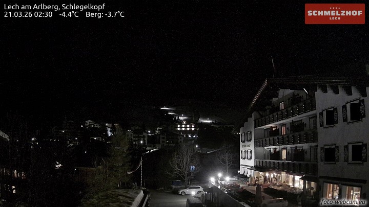 Archived image Webcam Hotel Schmelzhof (Lech)