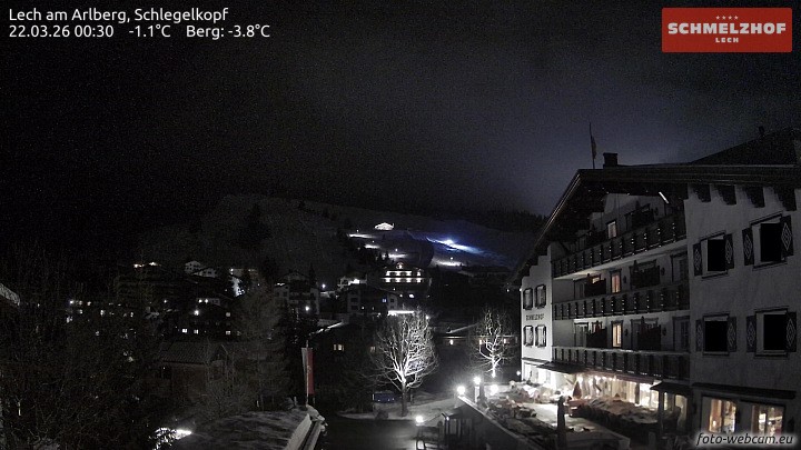 Archiv Foto Webcam Lech: Hotel Schmelzhof
