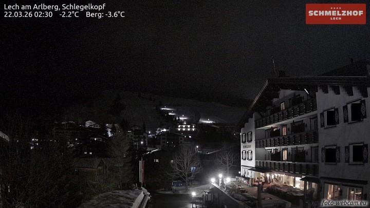 Archiv Foto Webcam Lech: Hotel Schmelzhof