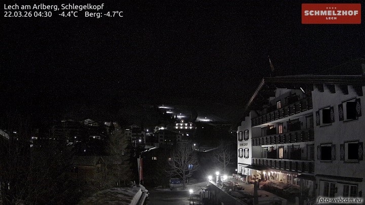 Archiv Foto Webcam Lech: Hotel Schmelzhof