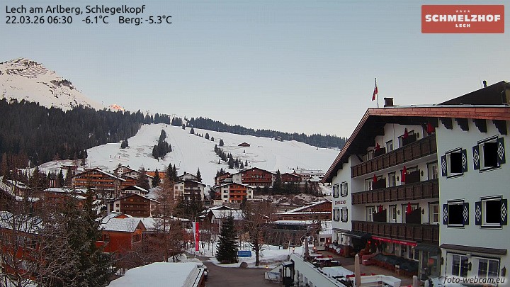 Archiv Foto Webcam Lech: Hotel Schmelzhof