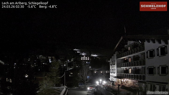 Archiv Foto Webcam Lech: Hotel Schmelzhof